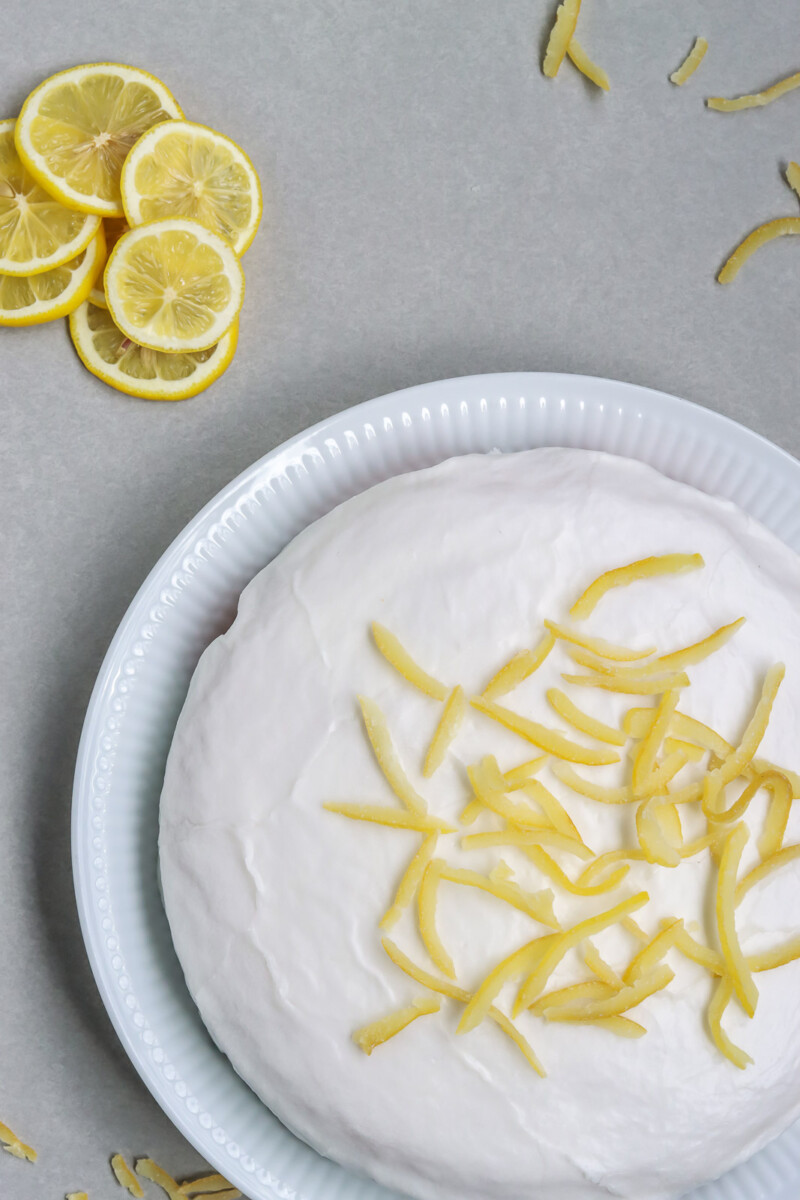 Danish Lemon Moon Cake (Low FODMAP & Gluten-Free)