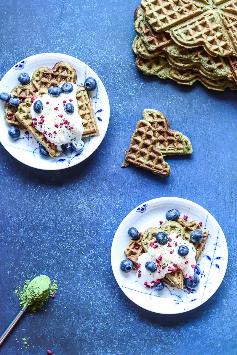 Easy Matcha Waffles (Gluten-Free & Low FODMAP)