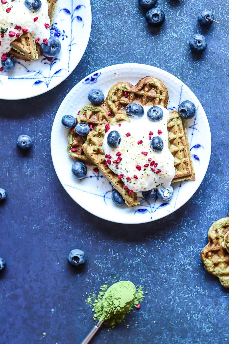 Easy Matcha Waffles (Gluten-Free & Low FODMAP)