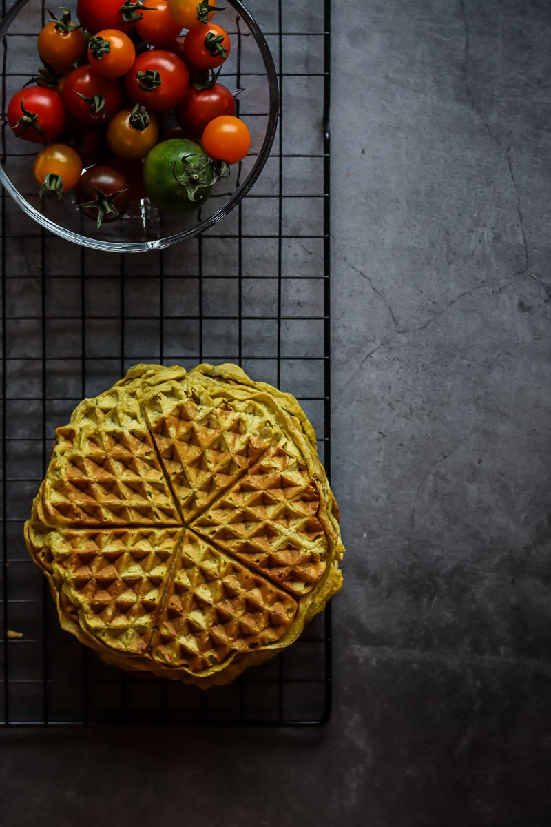 Savoury Zucchini Waffles