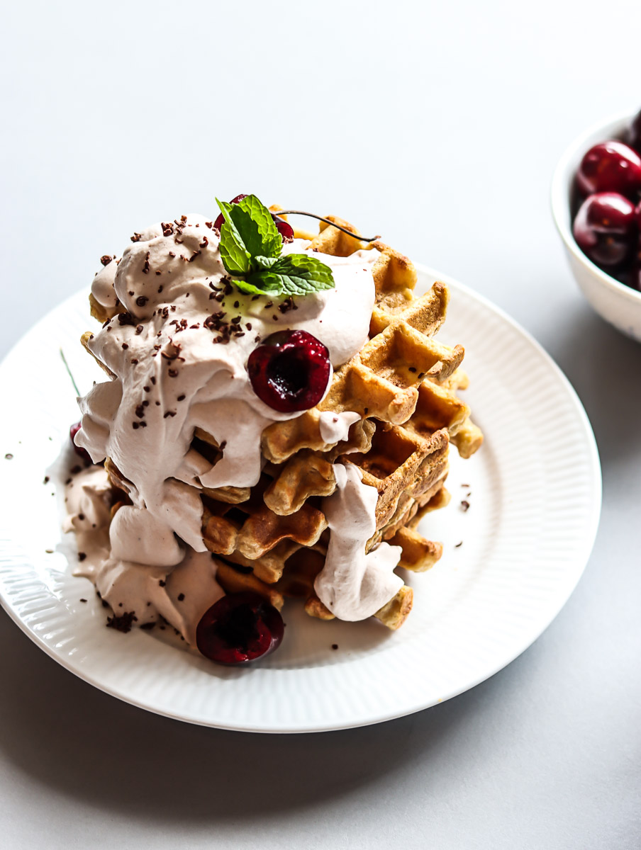 Bailey Waffles With Whipped Cream