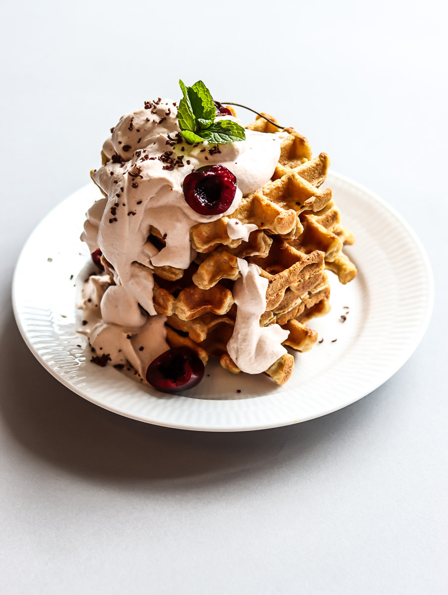 Bailey Waffles With Whipped Cream