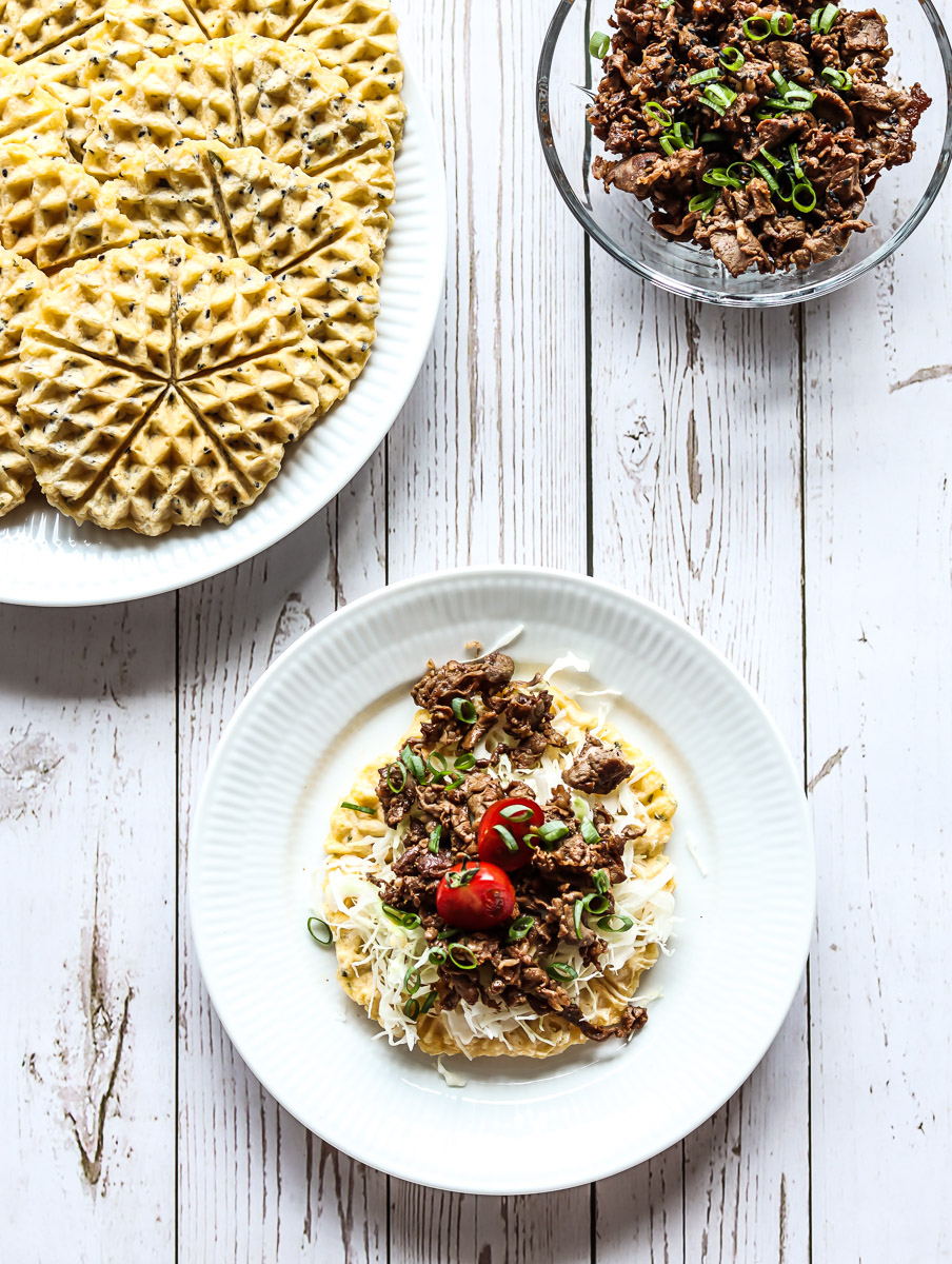 Rice Waffles With Nigella Seeds (Gluten-free & Low FODMAP)