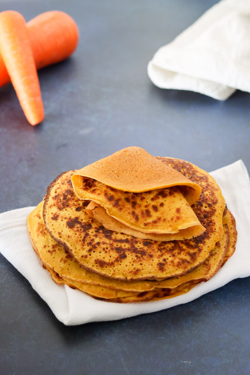 Carrot Pancakes (Gluten-Free &Low FODMAP)