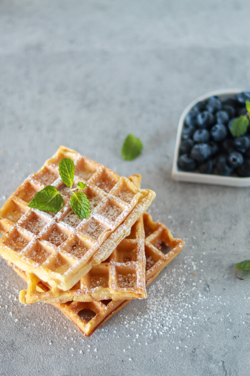 Sweet Belgian Waffles (Gluten-Free & Low FODMAP)