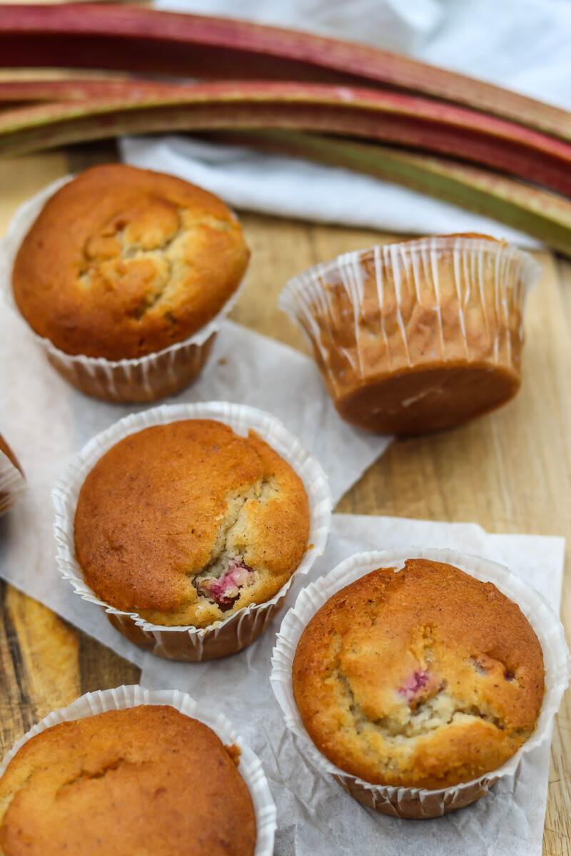 Rhubarb Muffins (Gluten-Free & Low FODMAP)